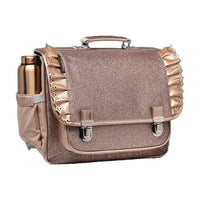 Cartable Moyen froufrous paillettes cuivre Caramel & Cie