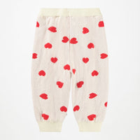 Ensemble cardigan et pantalon coeurs rouge babygirl Molo H26