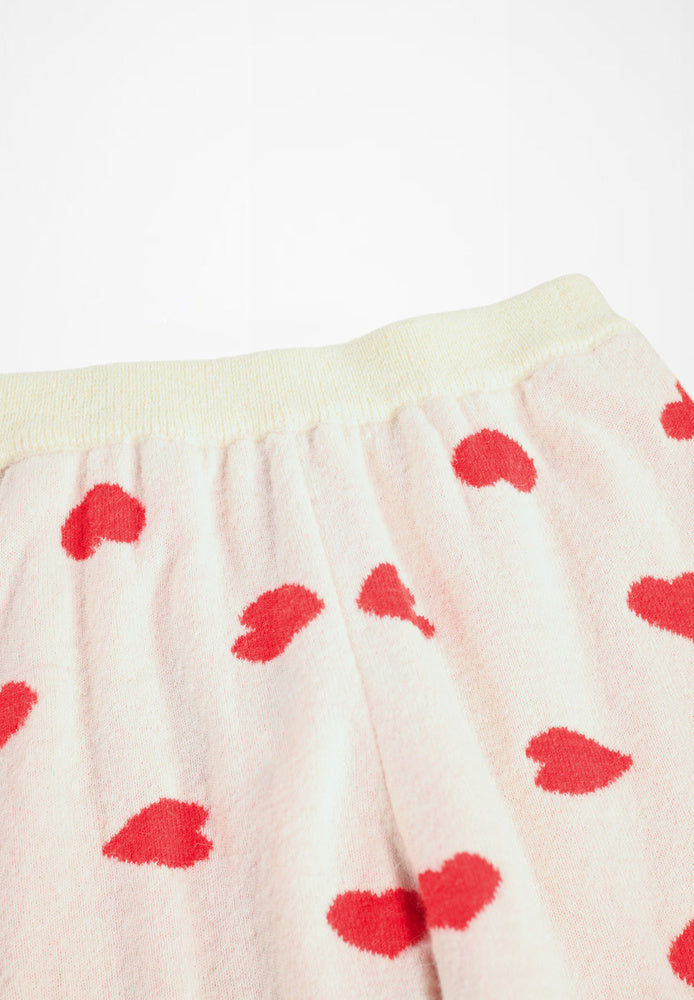 Ensemble cardigan et pantalon coeurs rouge babygirl Molo H26
