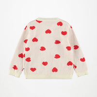 Ensemble cardigan et pantalon coeurs rouge babygirl Molo H26