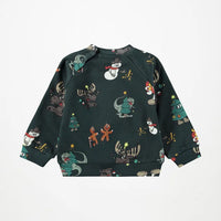 Ensemble sweat-shirt et pantalon cartoony xmas babyboy Molo H26