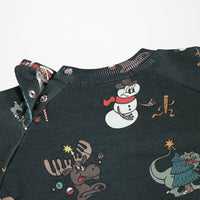 Ensemble sweat-shirt et pantalon cartoony xmas babyboy Molo H26
