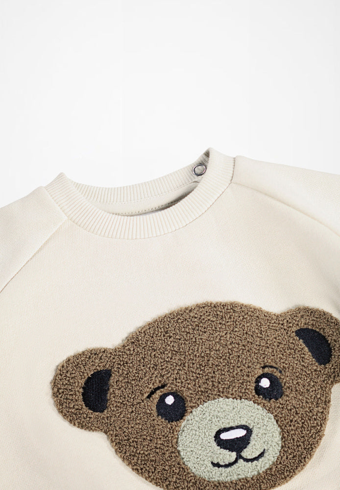 Ensemble sweat-shirt et pantalon white noise babyboy Molo H26