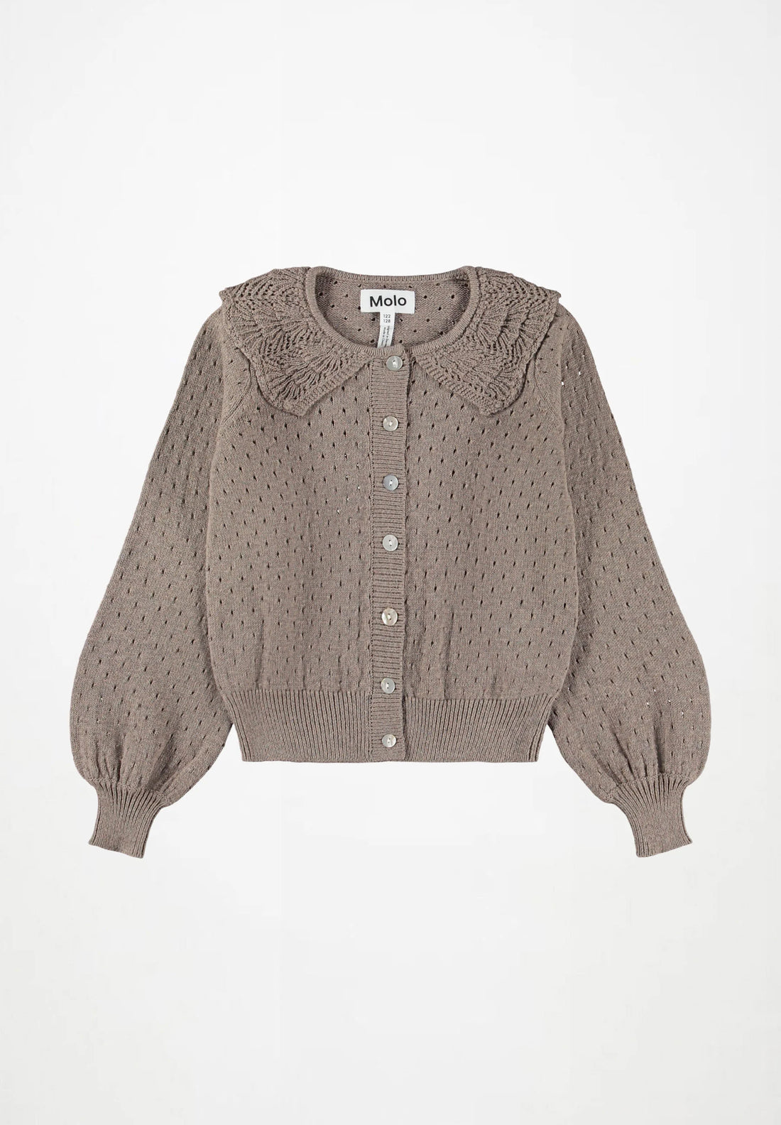 Cardigan marron clair fille Molo H26