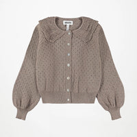 Cardigan marron clair fille Molo H26
