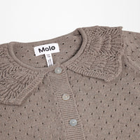 Cardigan marron clair fille Molo H26
