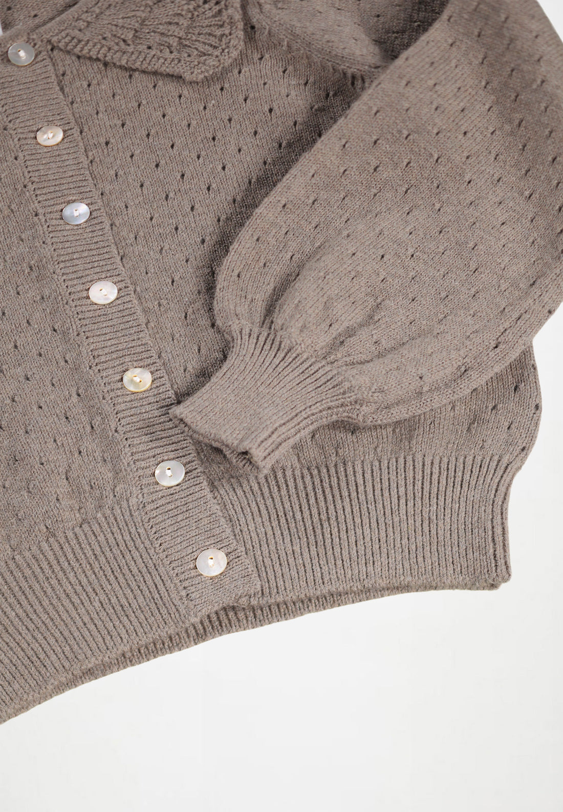 Cardigan marron clair fille Molo H26