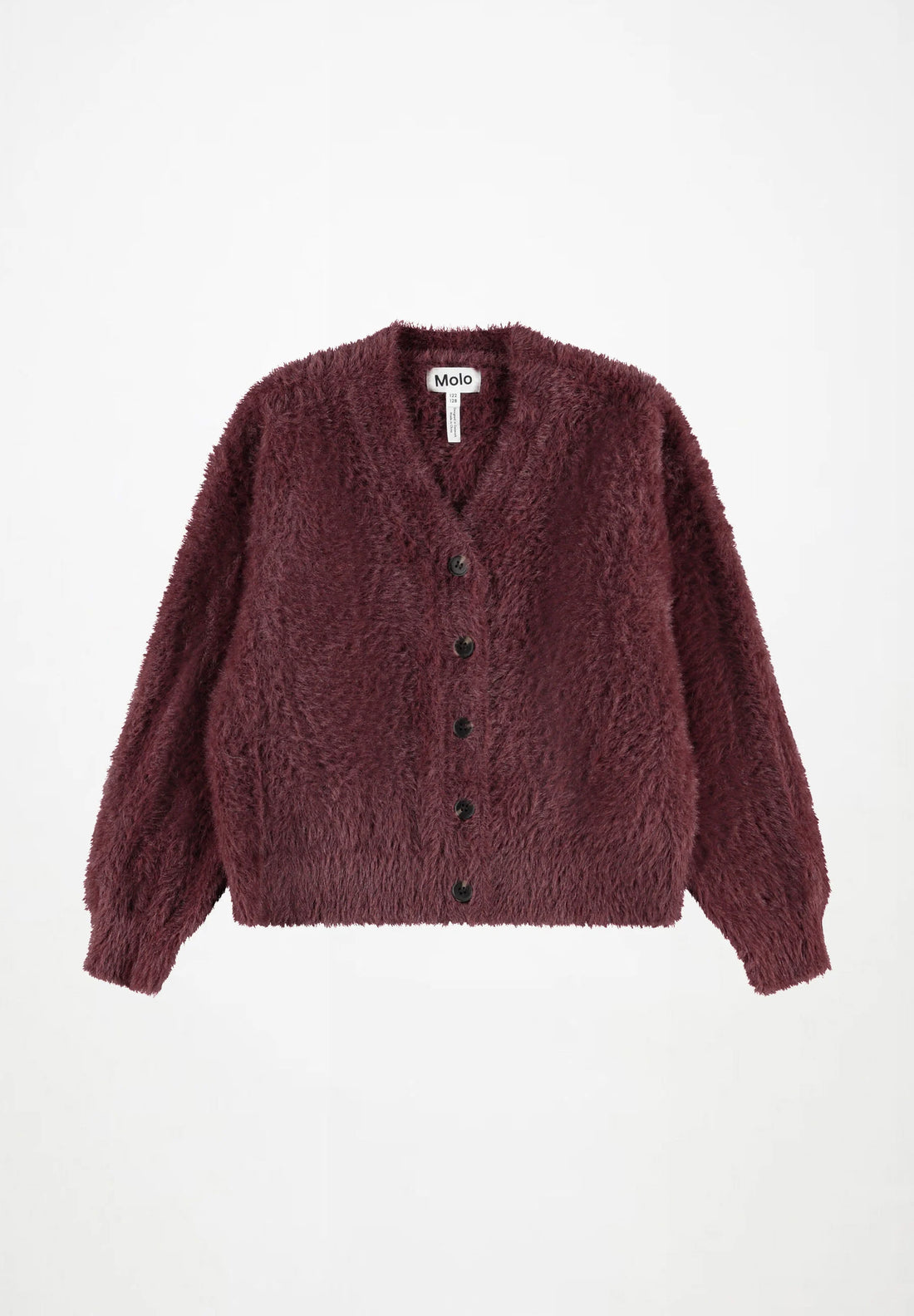 Cardigan doux bordeaux fille Molo H26