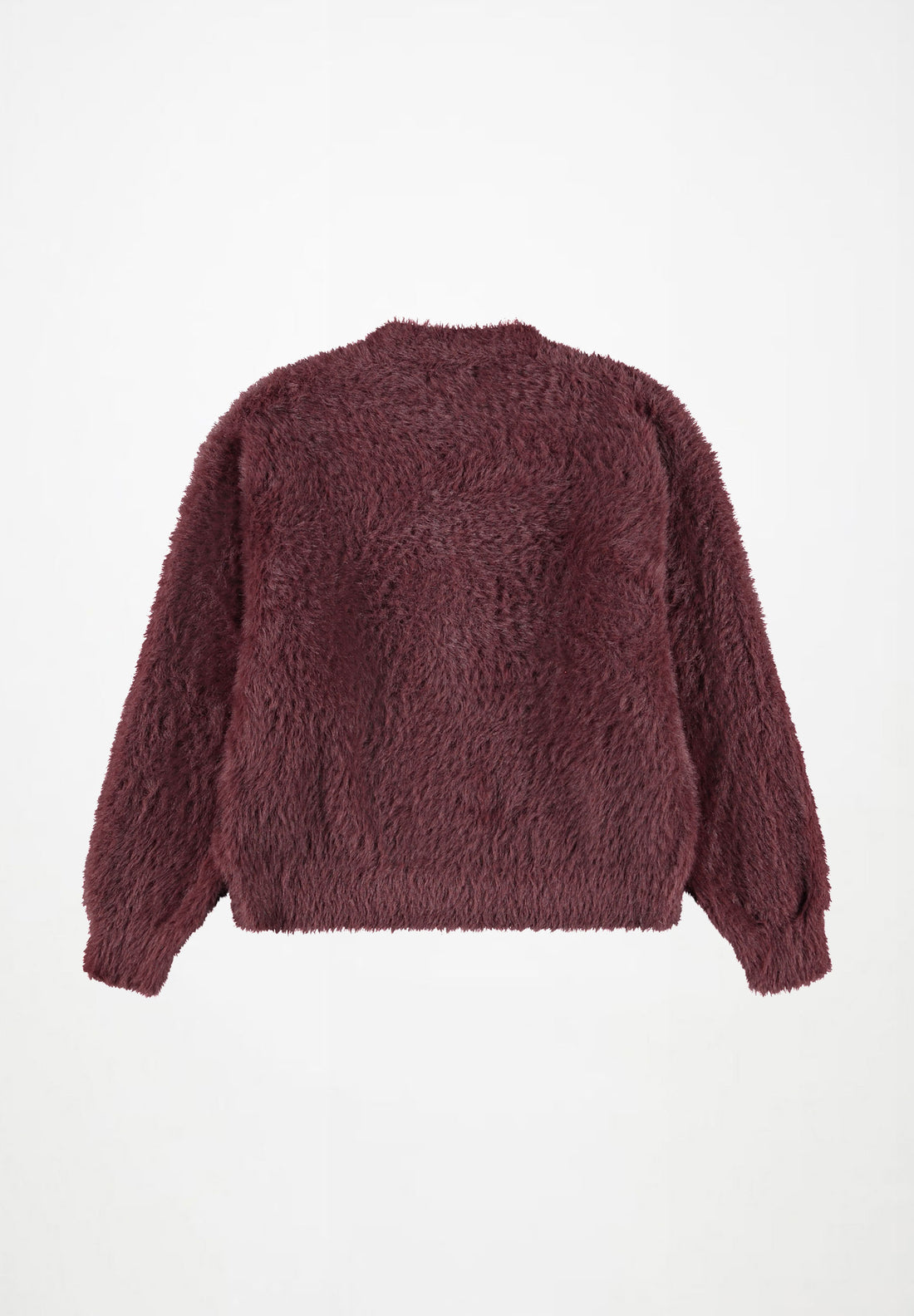 Cardigan doux bordeaux fille Molo H26