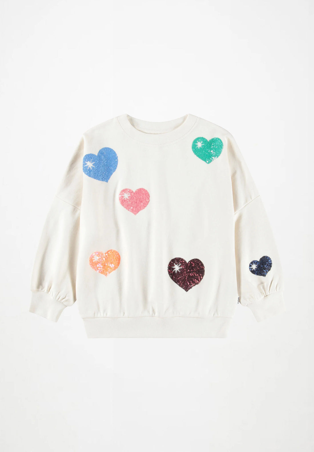 Sweat-shirt avec motifs blanc fille Molo H26