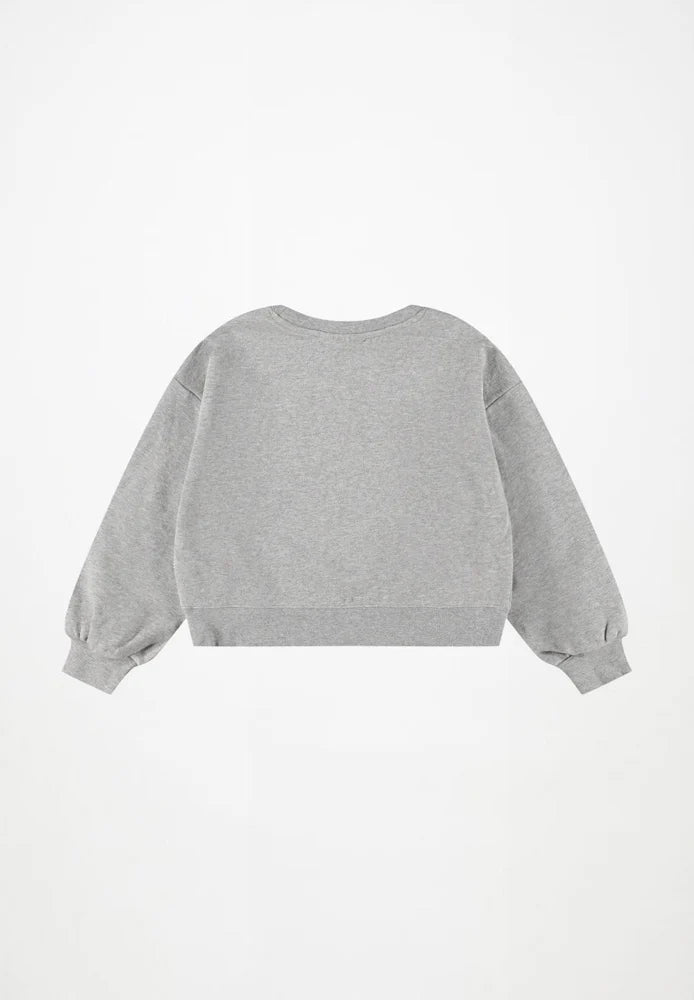Sweat-shirt avec motifs gris fille Molo H26