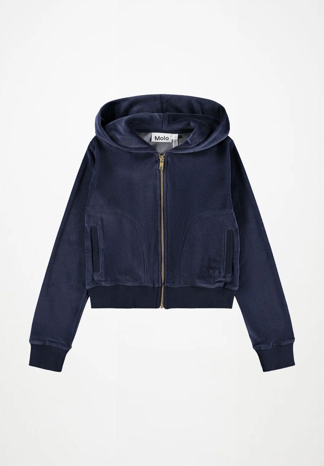 Ensemble sweat-shirt zippé et pantalon navy fille Molo H26