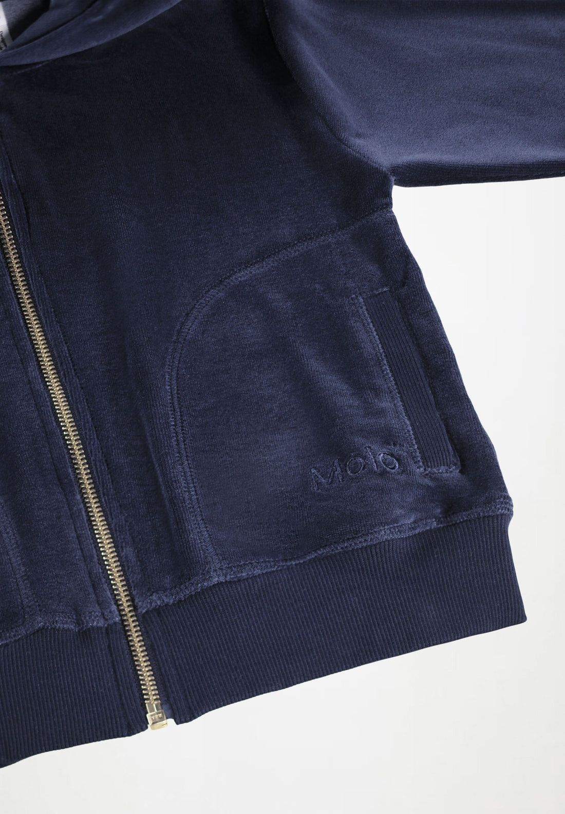 Ensemble sweat-shirt zippé et pantalon navy fille Molo H26