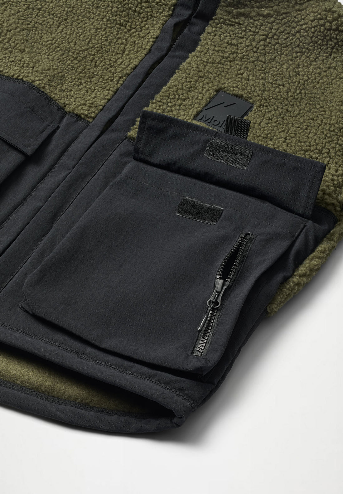 Veste polaire kaki garçon Molo H26