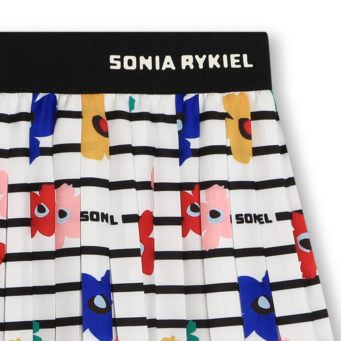 Jupe longue plisée imprimée Fille Sonia Rykiel E24