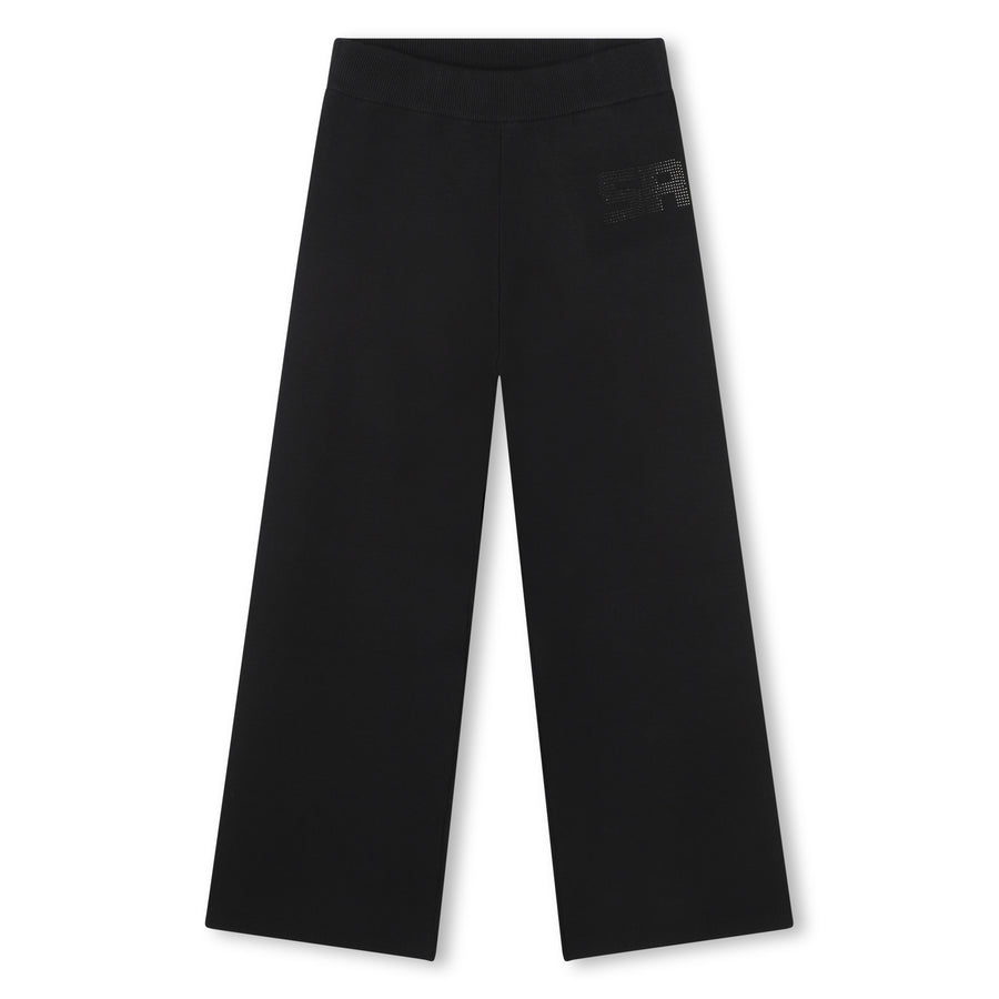 Pantalon noir en tricot fille Sonia Rykiel 