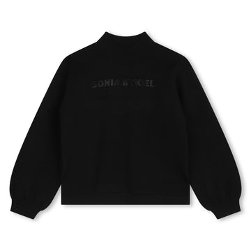 Pull noir strass fille Sonia Rykiel 