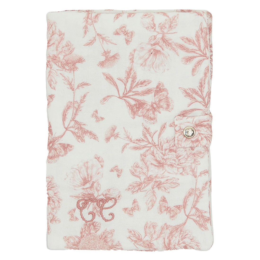 Housse de carnet de santé Toile de Jouy rose babygirl Tartine et Chocolat