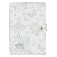 Housse de carnet de santé Toile de Jouy gris unisexe Tartine et Chocolat