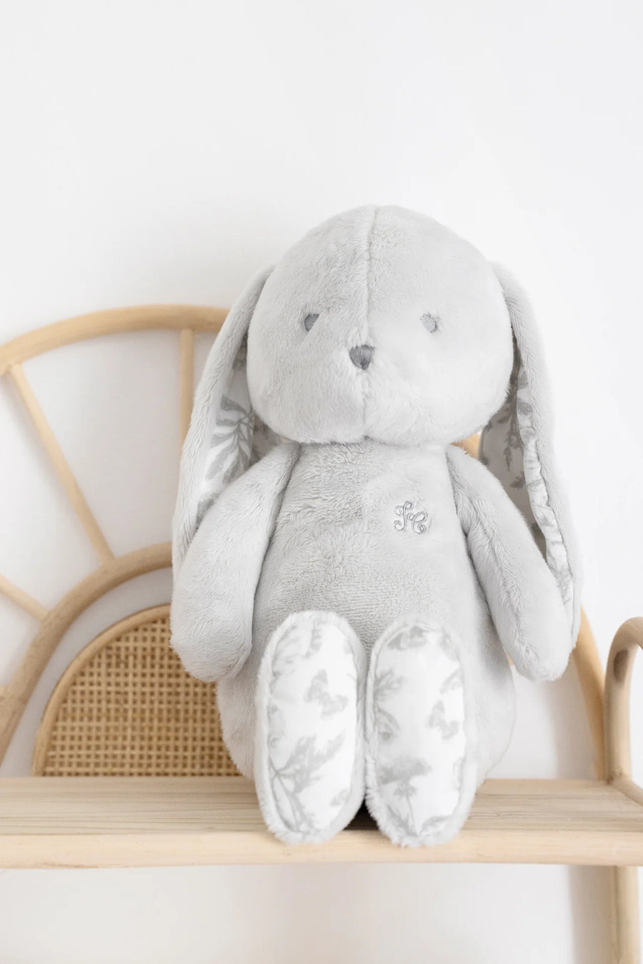 Augustin le lapin Toile de Jouy gris Tartine et Chocolat