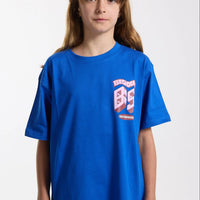 Tee-Shirt Monogram Royal blue mixte Bisous Skateboards E26