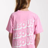 Tee-Shirt Sonics Pink Fille Bisous Skateboards E26