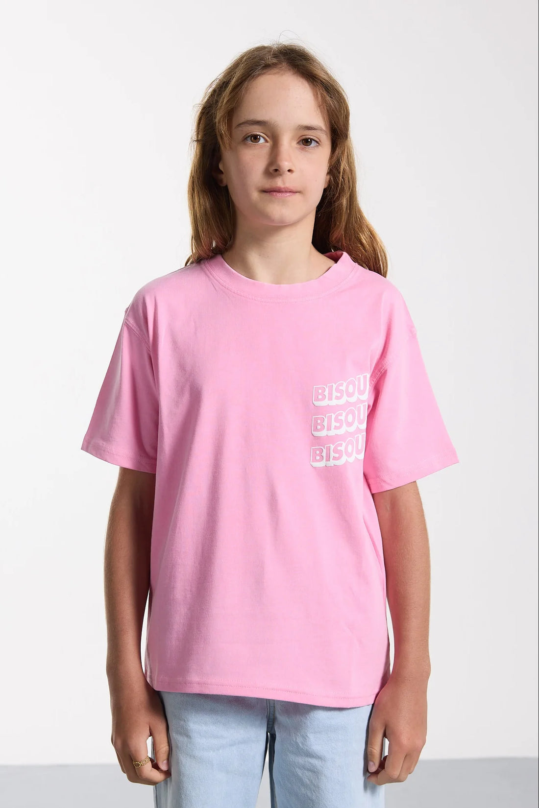 Tee-Shirt Sonics Pink Fille Bisous Skateboards E26
