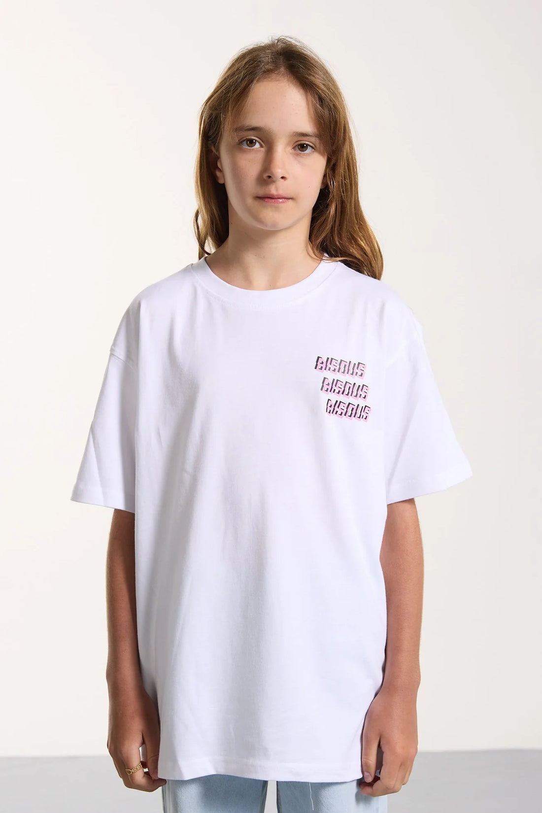 Tee-Shirt X3 Pink mixte Bisous Skateboards E26