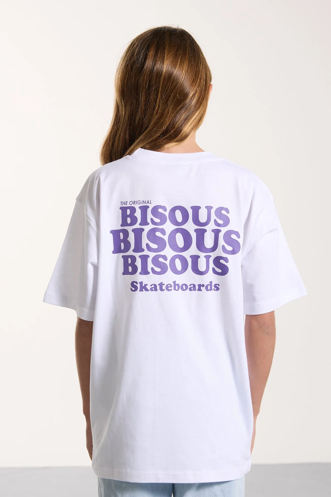 Tee-Shirt Grease violet mixte Bisous Skateboard E26