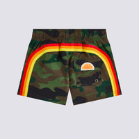 Short maillot kaki imprimé camouflage avec arc-en-ciel garçon Sundek E26
