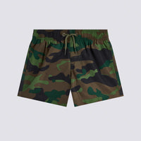 Short maillot kaki imprimé camouflage avec arc-en-ciel garçon Sundek E26