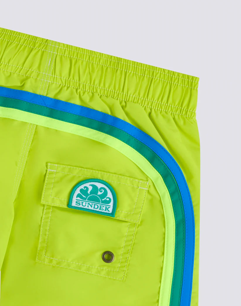 Short maillot avocado iconic taffeta garçon Sundek E26