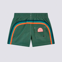 Short maillot camo vert iconic taffeta garçon Sundek E26