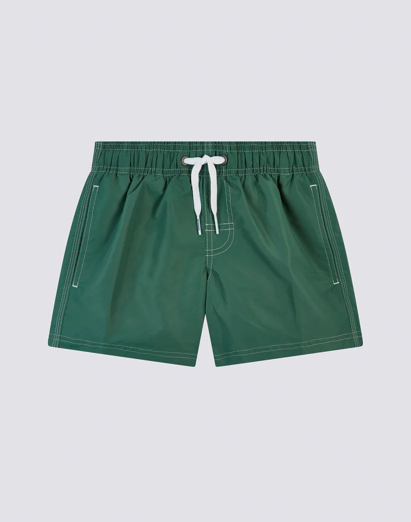 Short maillot camo vert iconic taffeta garçon Sundek E26