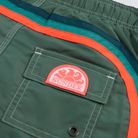 Short maillot camo vert iconic taffeta garçon Sundek E26