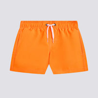Short maillot orange iconic taffeta garçon Sundek E26