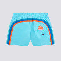 Short maillot bleu iconic taffeta garçon Sundek E26