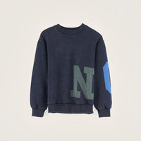 Sweat-shirt Chami marine garçon Bellerose 