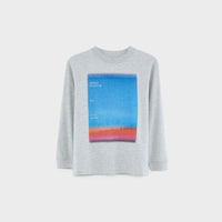 Tee-shirt à manches longes gris kellos garçon Bellerose H25