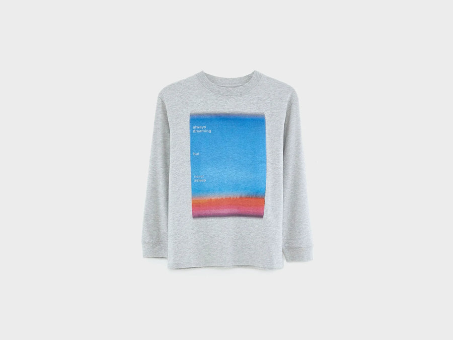 Tee-shirt à manches longes gris kellos garçon Bellerose H25