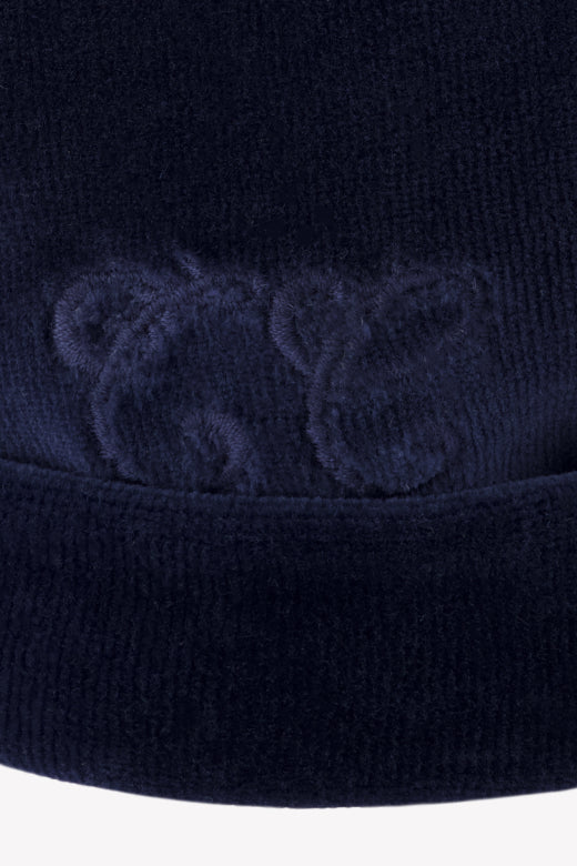 Bonnet velours bleu toile de jouy Tartine et Chocolat