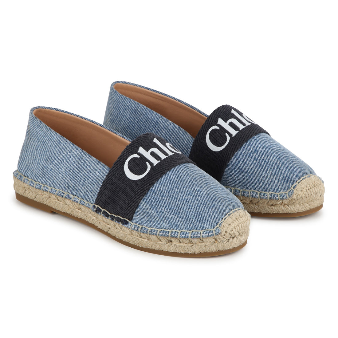 Espadrilles siglées en Jean's fille - Chloé E24