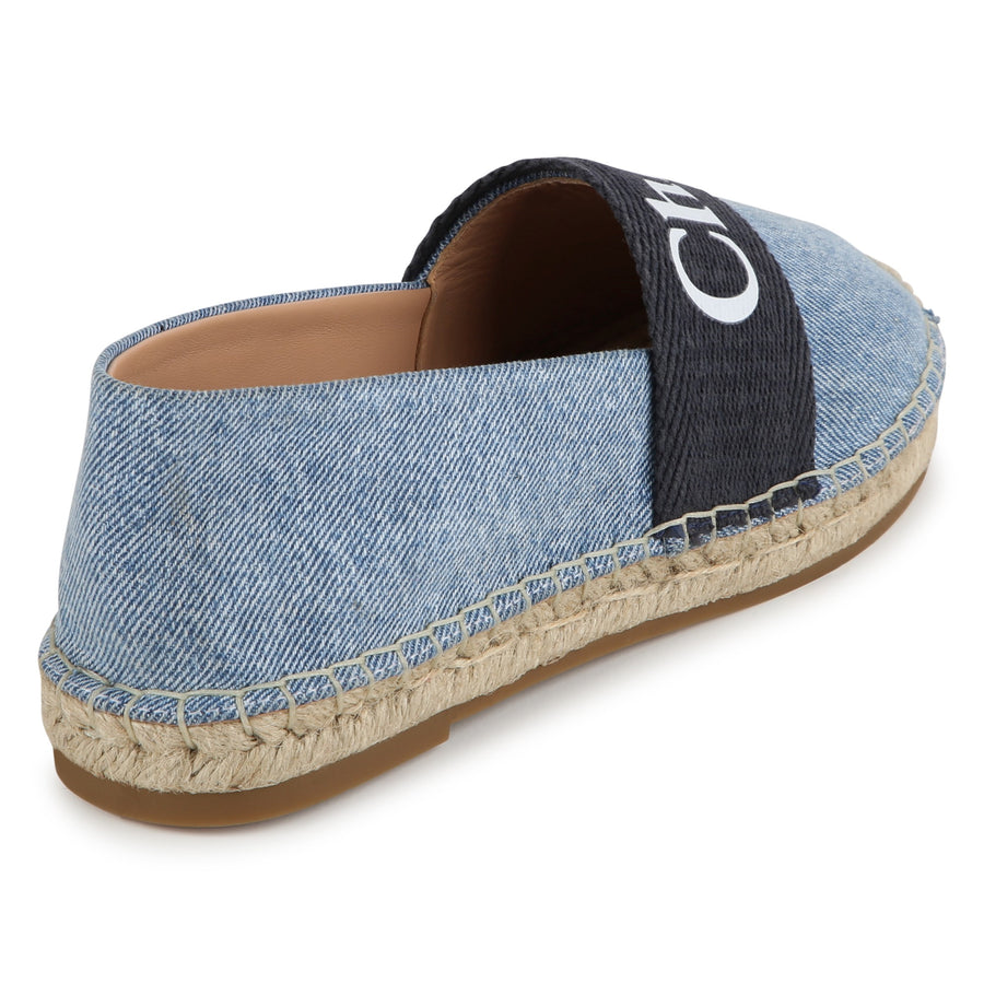 Espadrilles siglées en Jean's fille - Chloé E24