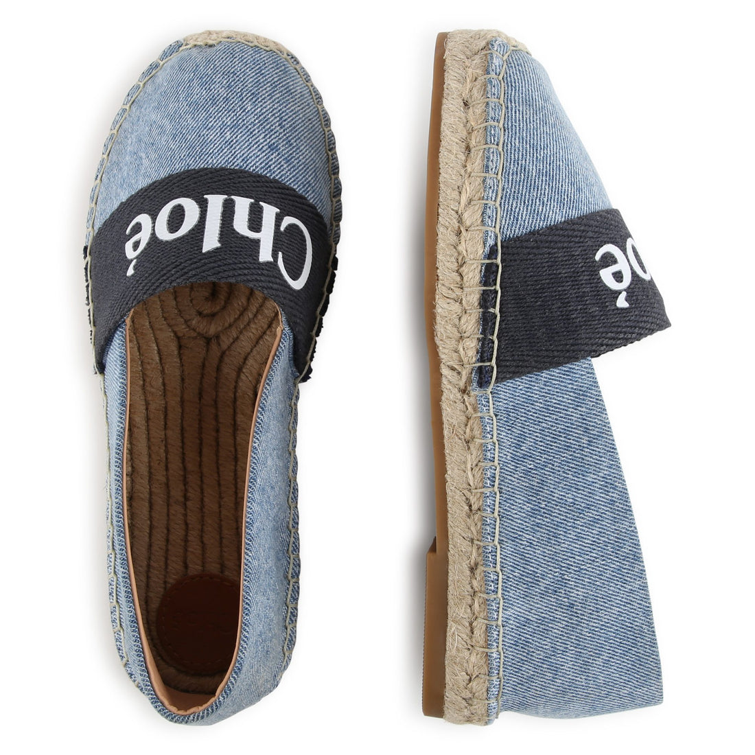 Espadrilles siglées en Jean's fille - Chloé E24