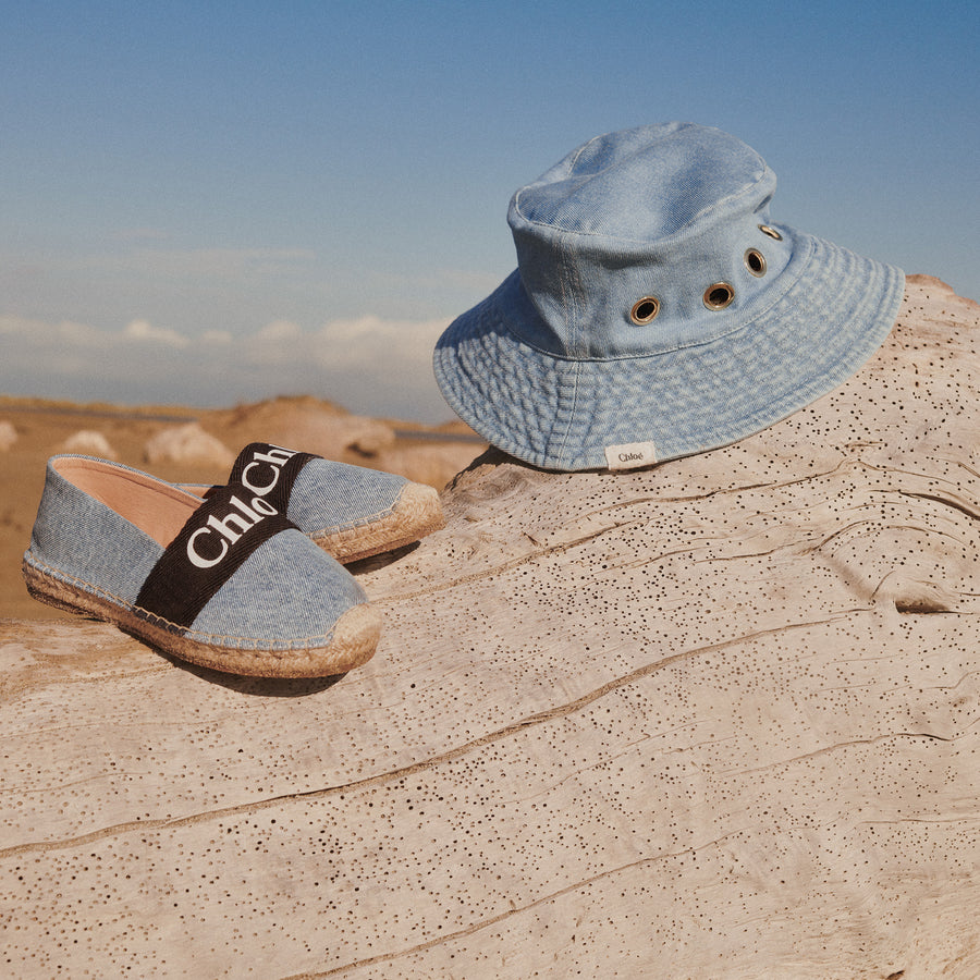 Espadrilles siglées en Jean's fille - Chloé E24