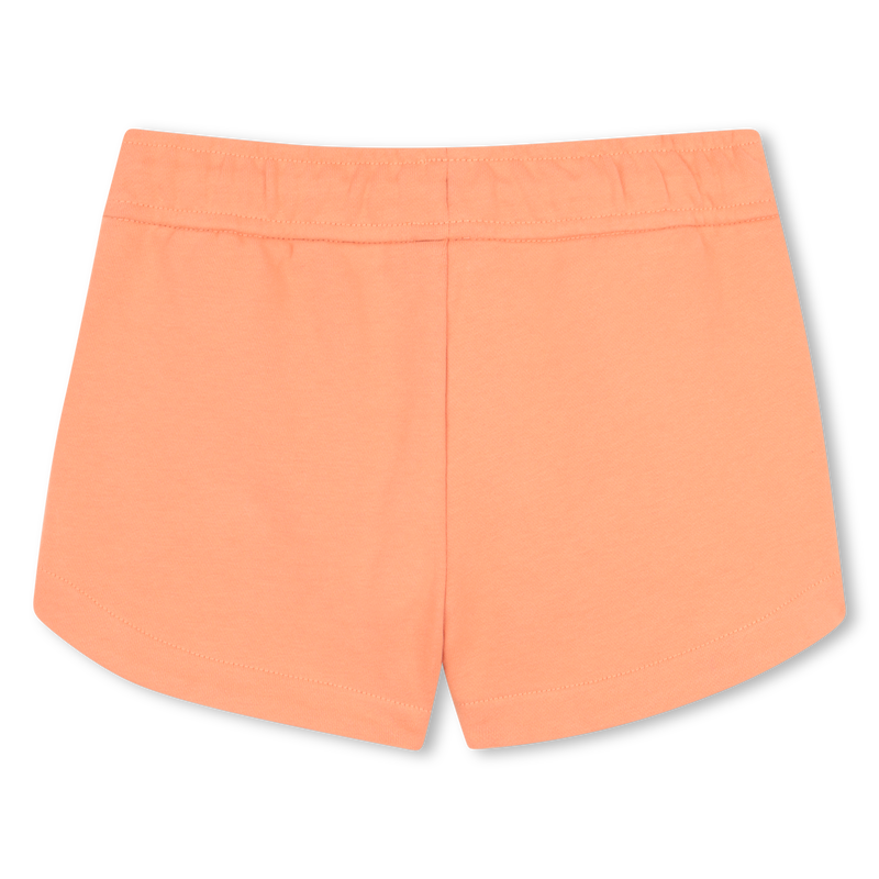 Short en molleton pêche fille Chloé E26