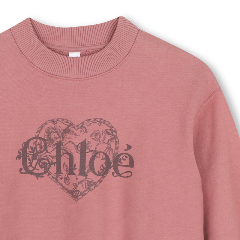 Sweat-shirt rose vintage fille Chloé H26