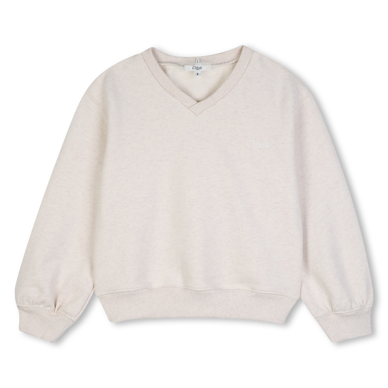 Sweat-shirt ECRU CHINE fille Cholé H26