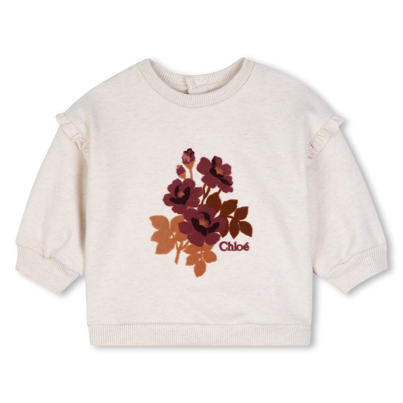 Sweat-shirt écru chiné babygirl Chloé H26