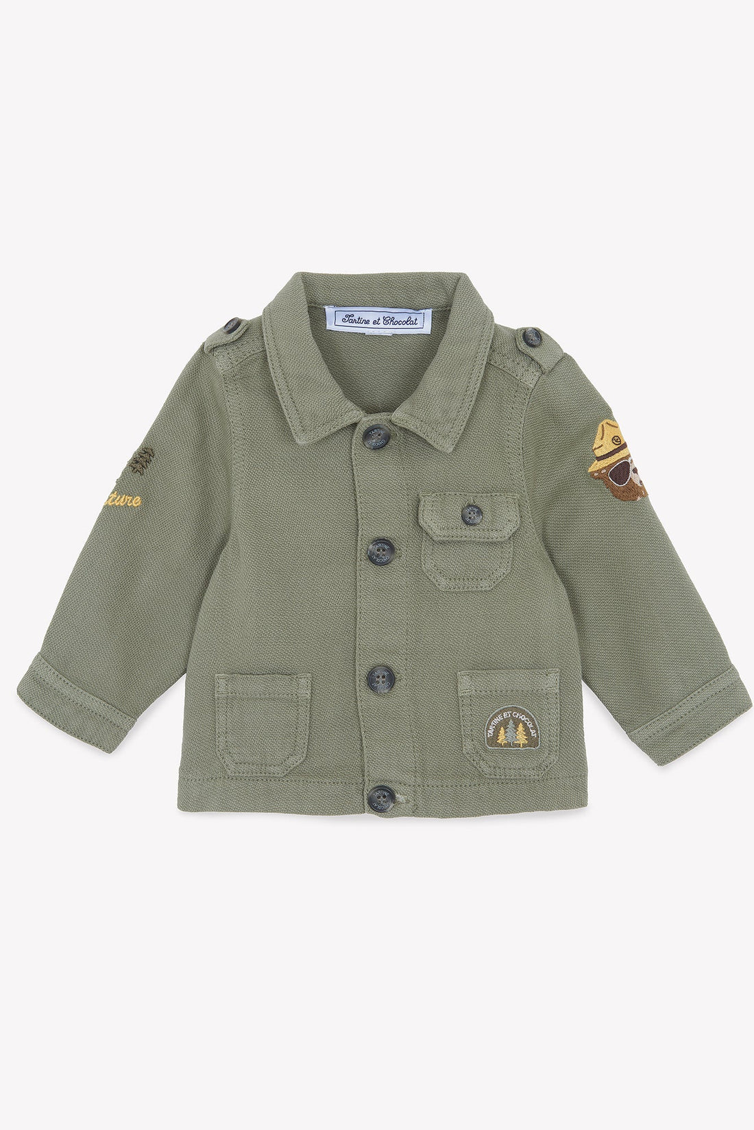 Veste vert fougère explorateur babyboy Tartine et chocolat E25